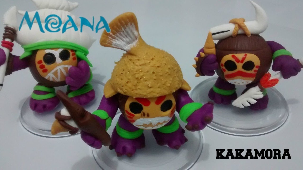 DIY: MOANA ( PIRATA KAKAMORA) BISCUIT- TUTORIAL- COLD PORCELAIN #luprestes