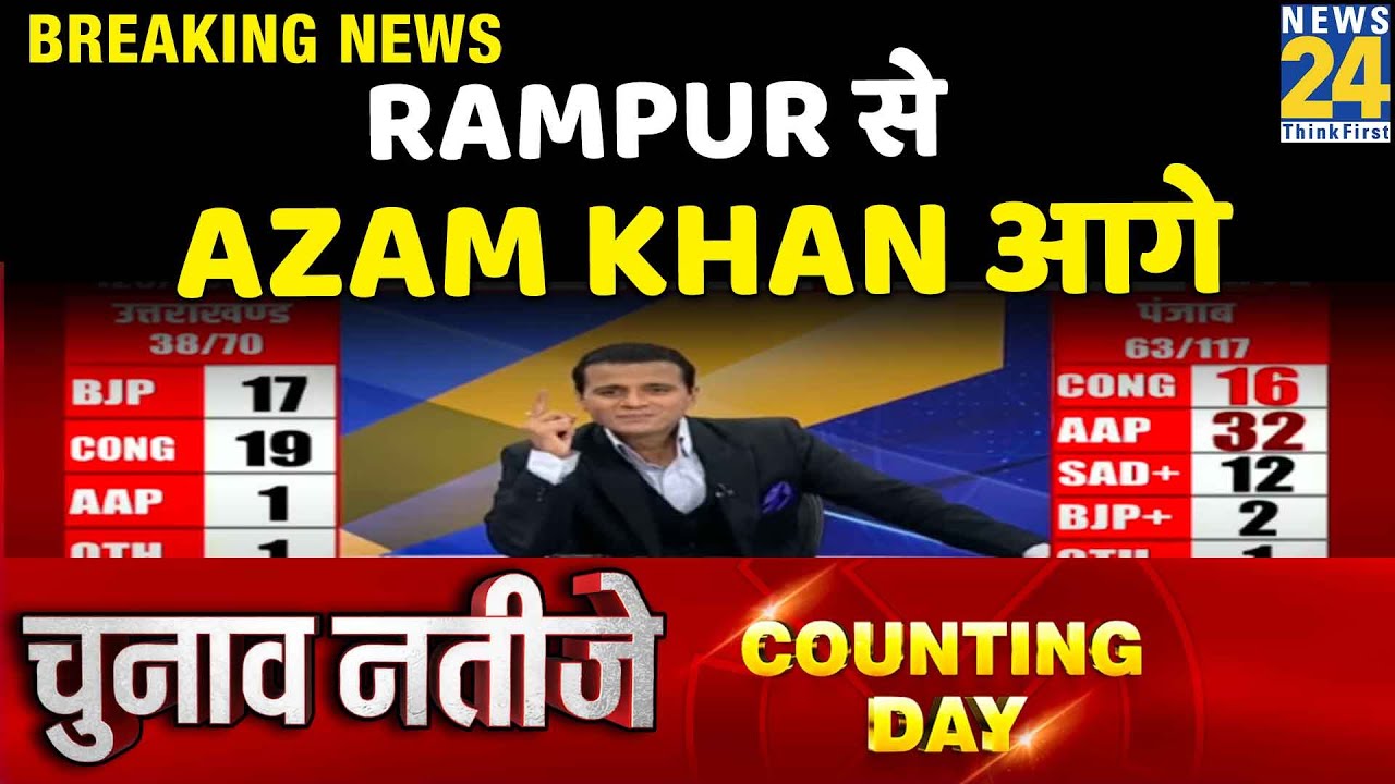 UP Election Result Live: रूझानों में Rampur से Azam Khan आगे, स्वार से अब्दुल्ला आजम आगे