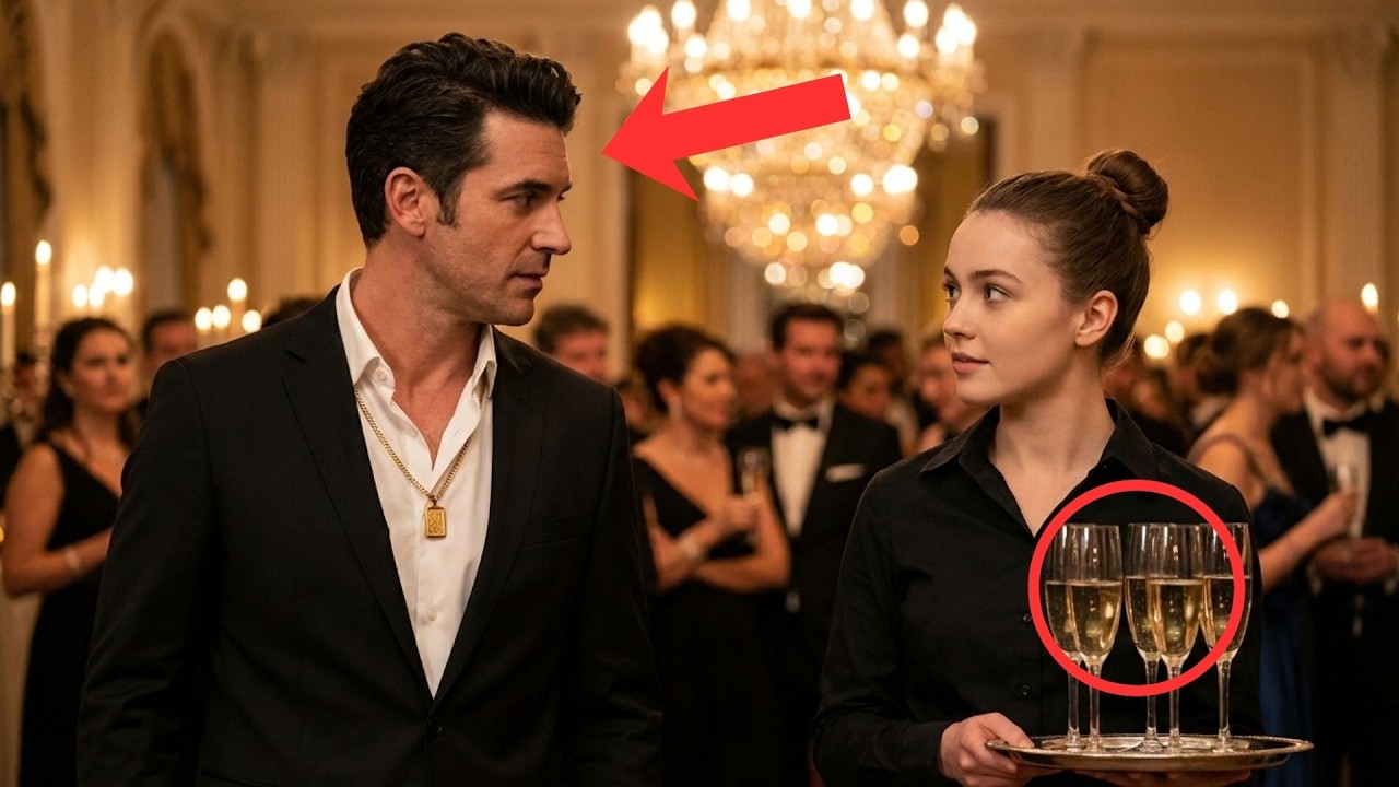 A Waitress at a Luxury Gala Caught the Mafia Boss’s Attention — What He Said Next Shocked Everyone