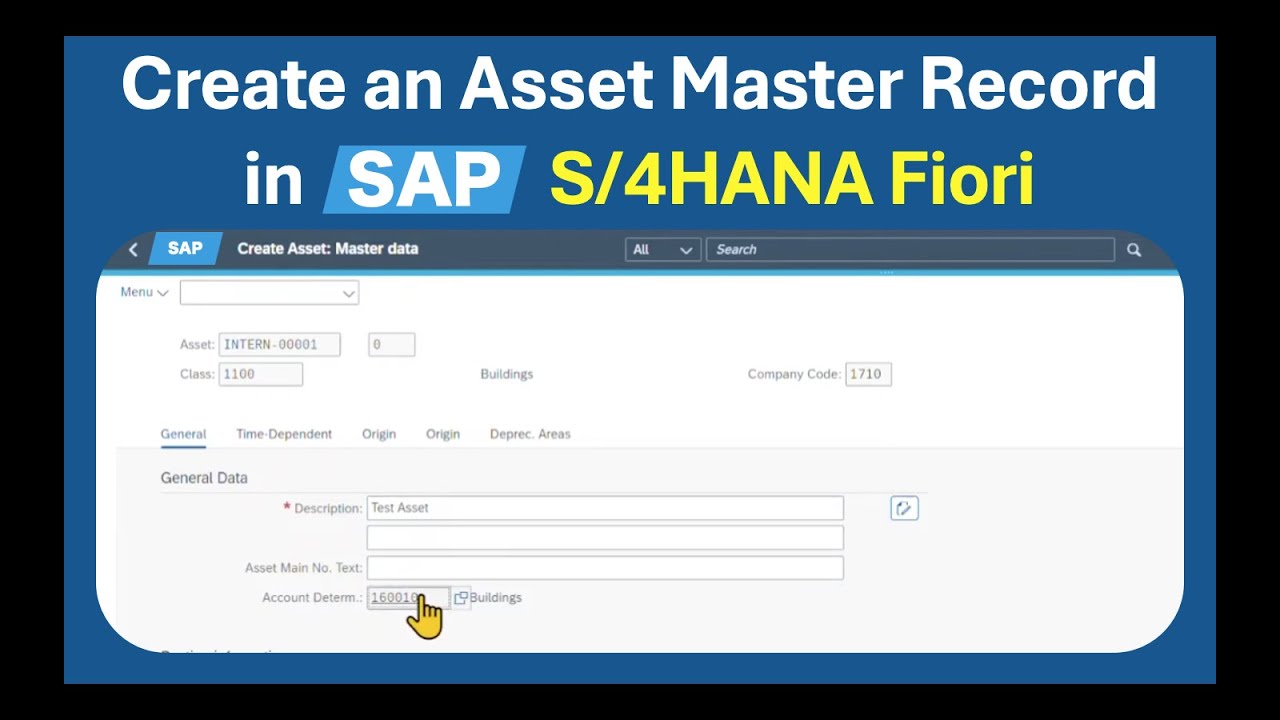 ВОТ как создать ОСНОВНУЮ ЗАПИСЬ ОСНОВНОГО СРЕДСТВА в SAP S/4HANA