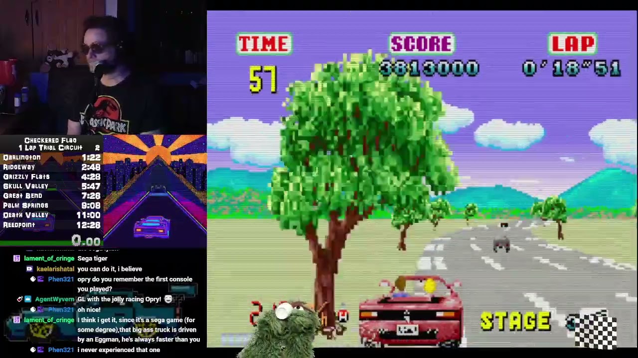 OutRun (GBA) Route D in 4:53.330