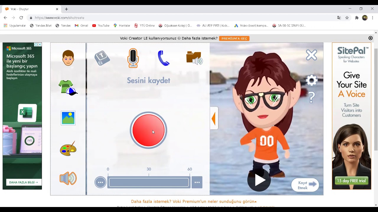 eTwinning voki de avatar oluşturarak kendini tanıtma ve twinspace de padlet ekleme
