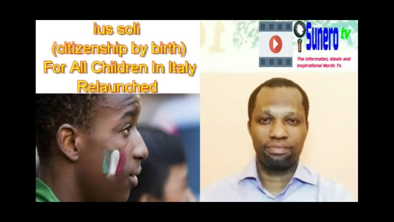 Proposal For Citizenship For All Children In Italy// ius soli (citizenship by birth)