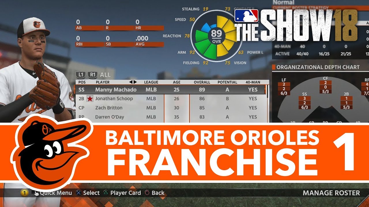 MLB The Show 18: Orioles Franchise ep. 1 - 