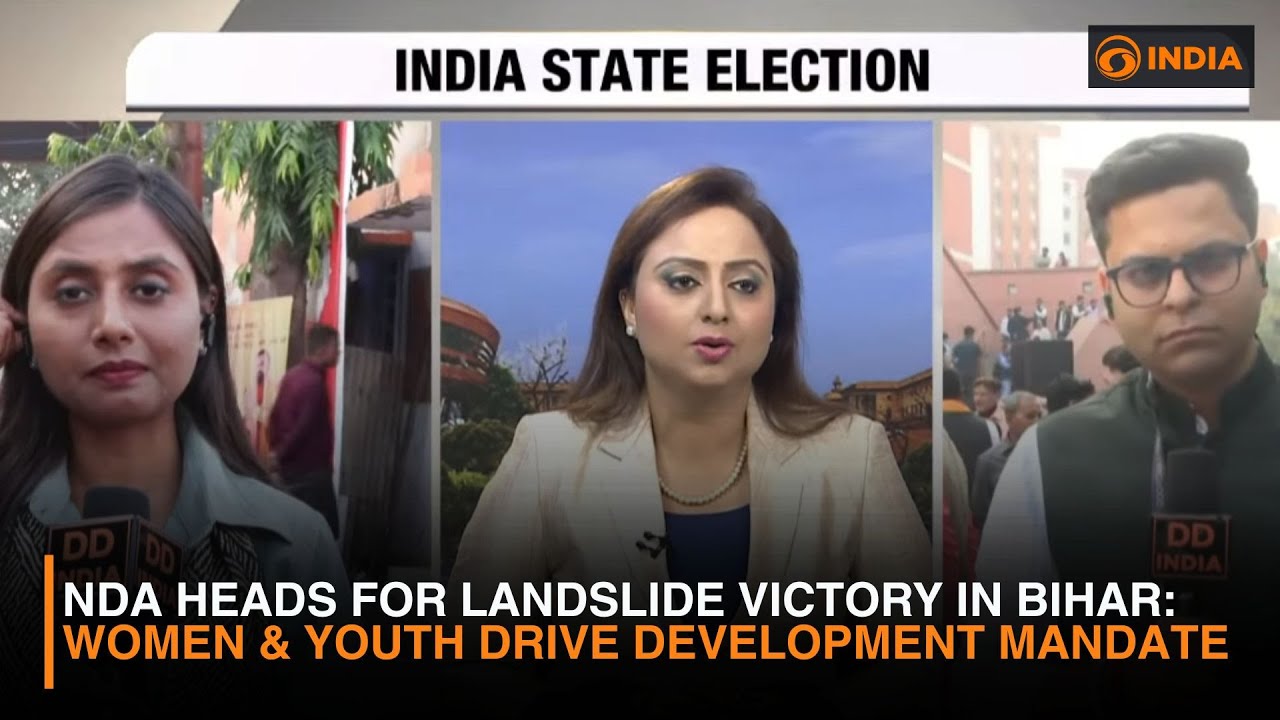 NDA Heads for Landslide Victory in Bihar: Women & Youth Drive Development Mandate