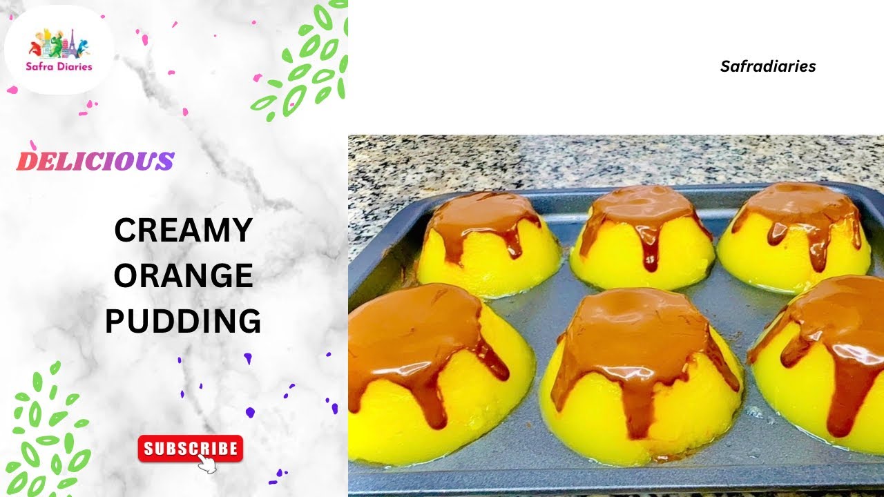 This Orange Chocolate Pudding Melts in Your Mouth! 😍 | No Bake Dessert |Simple&Delicious |Safraworld