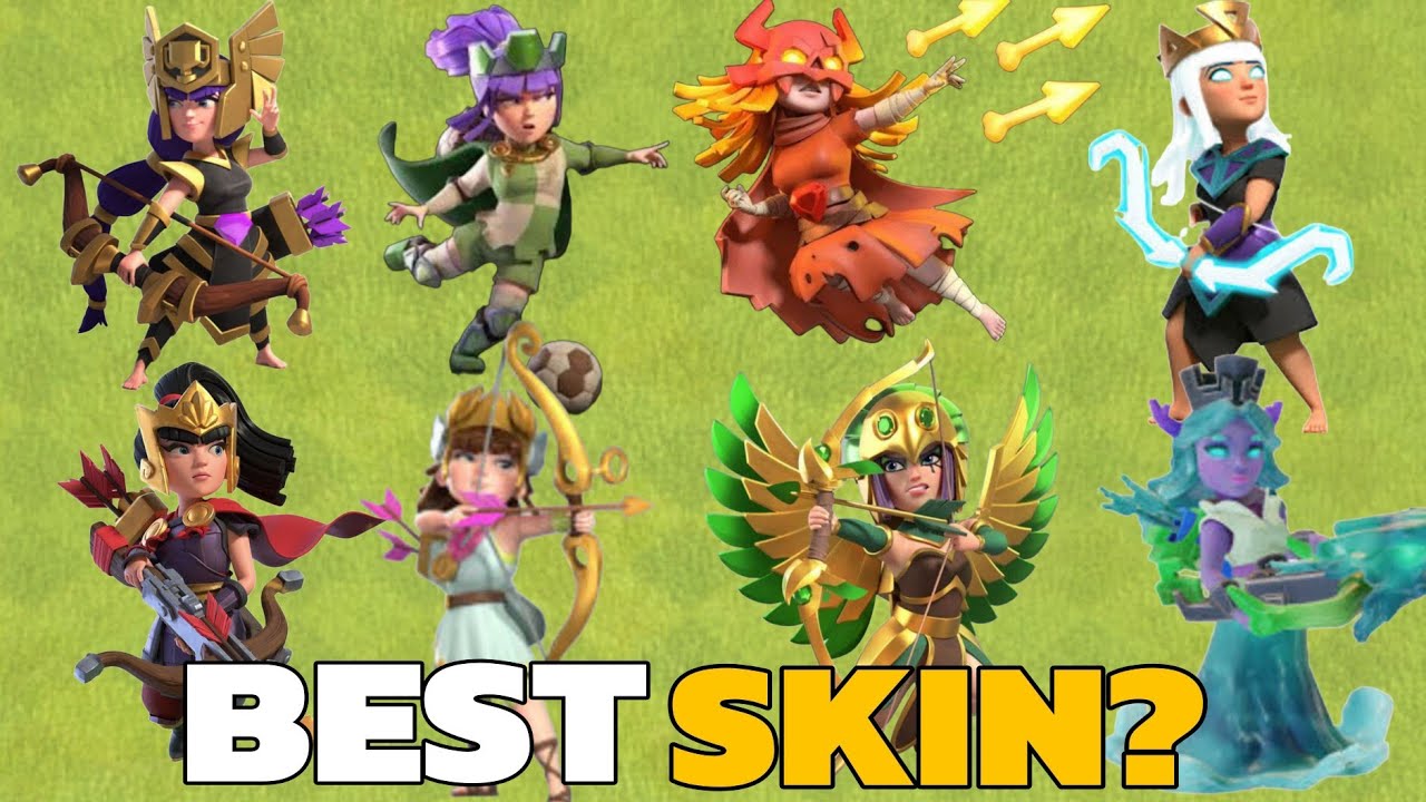 Ranking Archer Queen Legendary SKINS from WORST to BEST in Clash of Clans