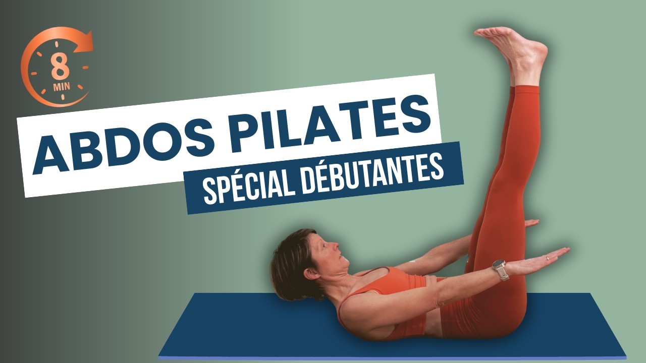 Abdos Pilates Spécial Débutantes : Ventre Plat & Taille Fine après 40 ans (8 min !)