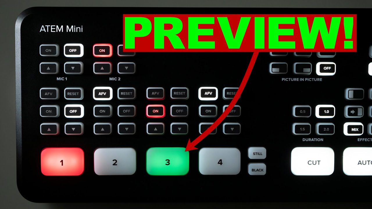 Да, у Blackmagic ATEM Mini есть ПРОСМОТР! (но не MULTI-VIEW)