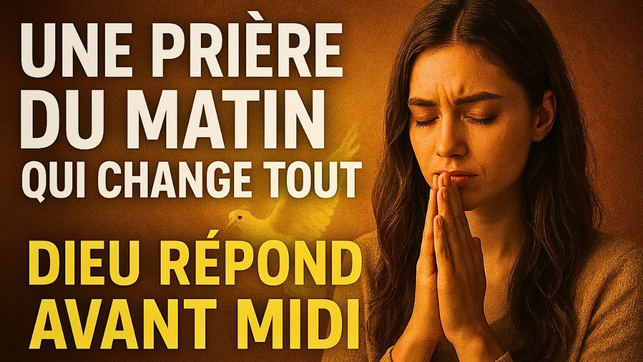 Fais cette prière ce matin et attends-toi à une réponse de Dieu aujourd’hui