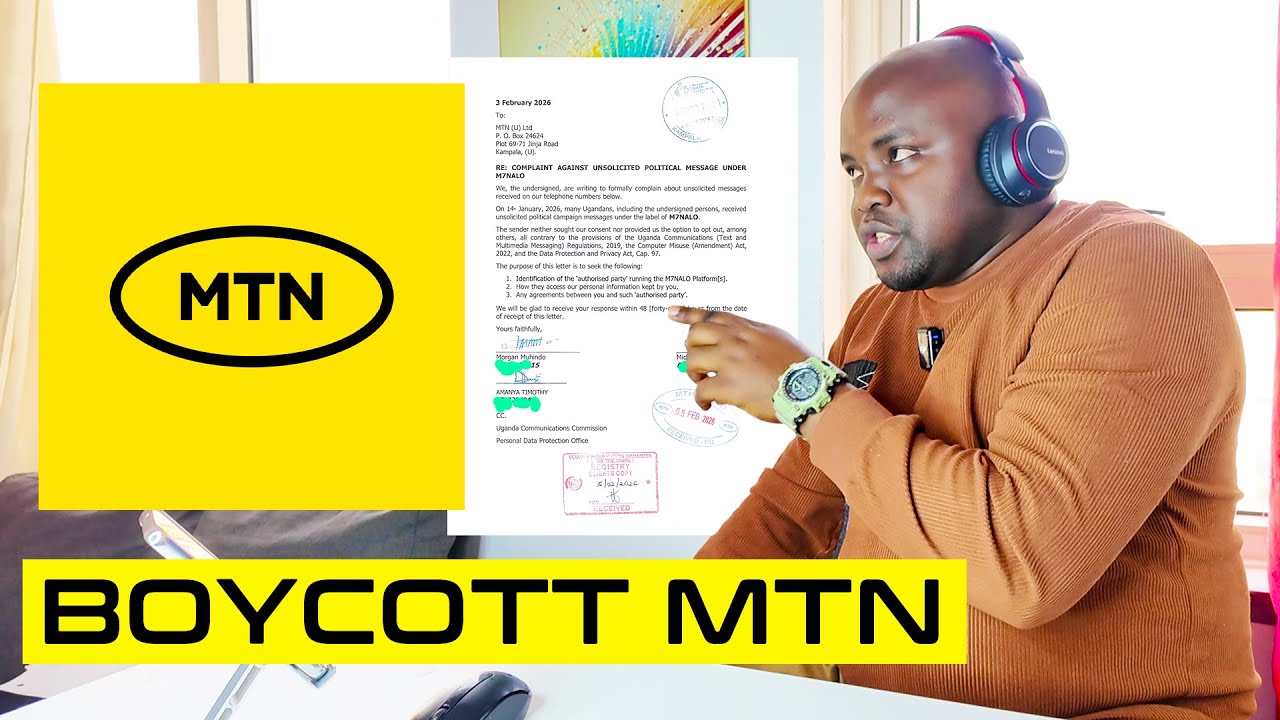 MTN Ewedde. Message Ezikaka Banna Uganda Okulonda Museveni zijizalidde Ebizibu. Mwenna Mujiboole