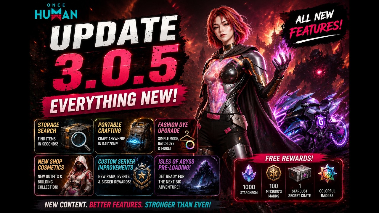 Once Human 3.0.5 🔥Update Is INSANE! New Outfits, Rewards & Hidden Changes Explained! #oncehuman
