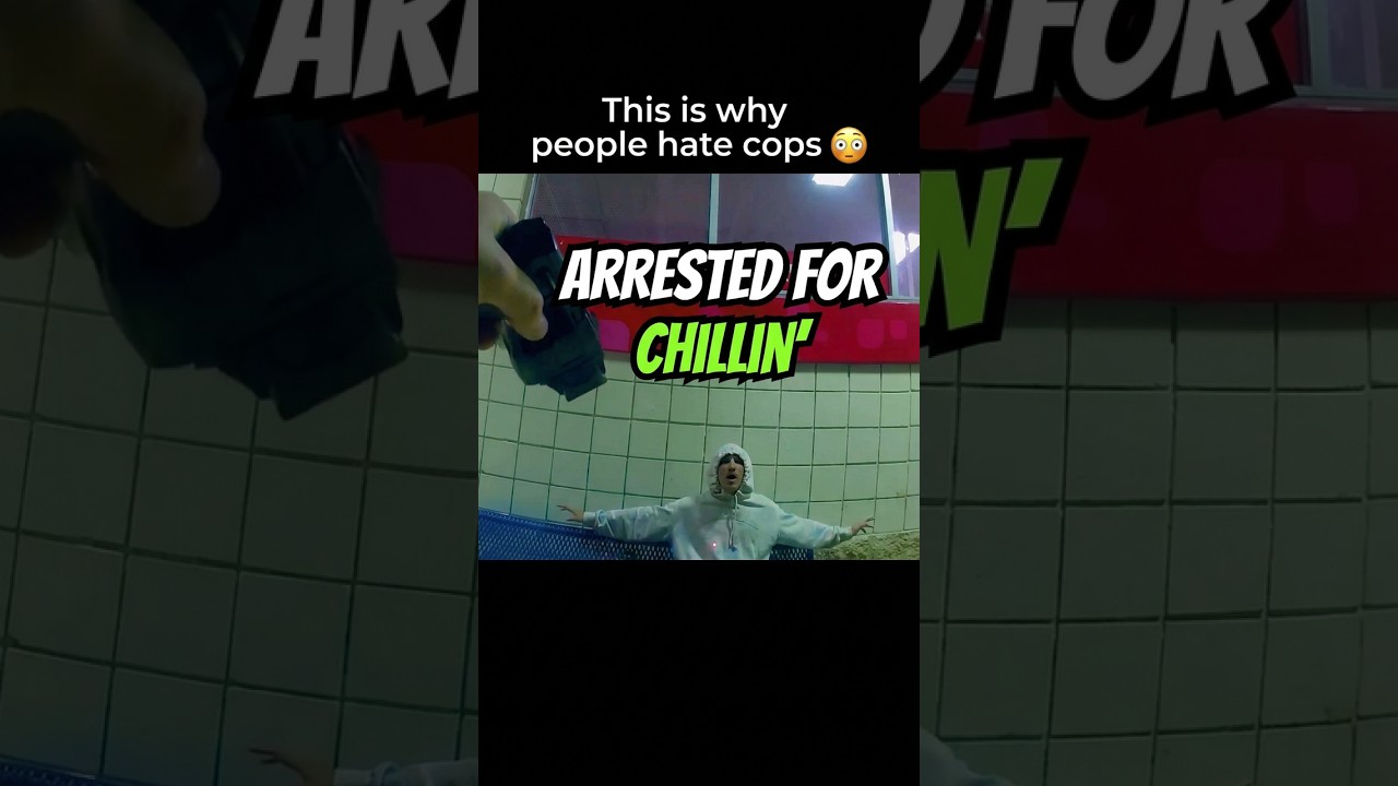Bro Got Arrested For Chillin' Like A Villain 😳 #cops #police #bodycam
