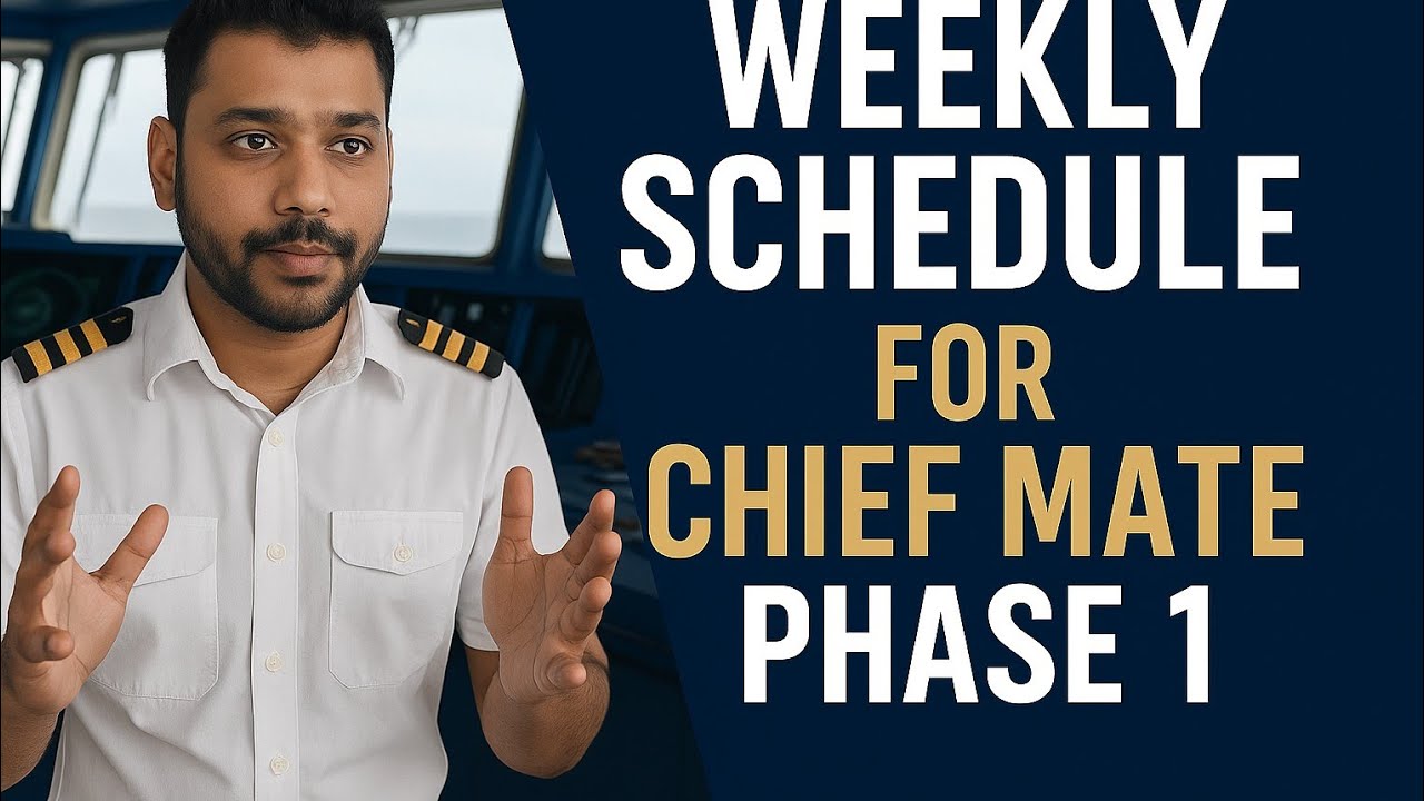 Clear Chief Mate Phase 1 in 1st Attempt: Weekly Study Schedule That Works!