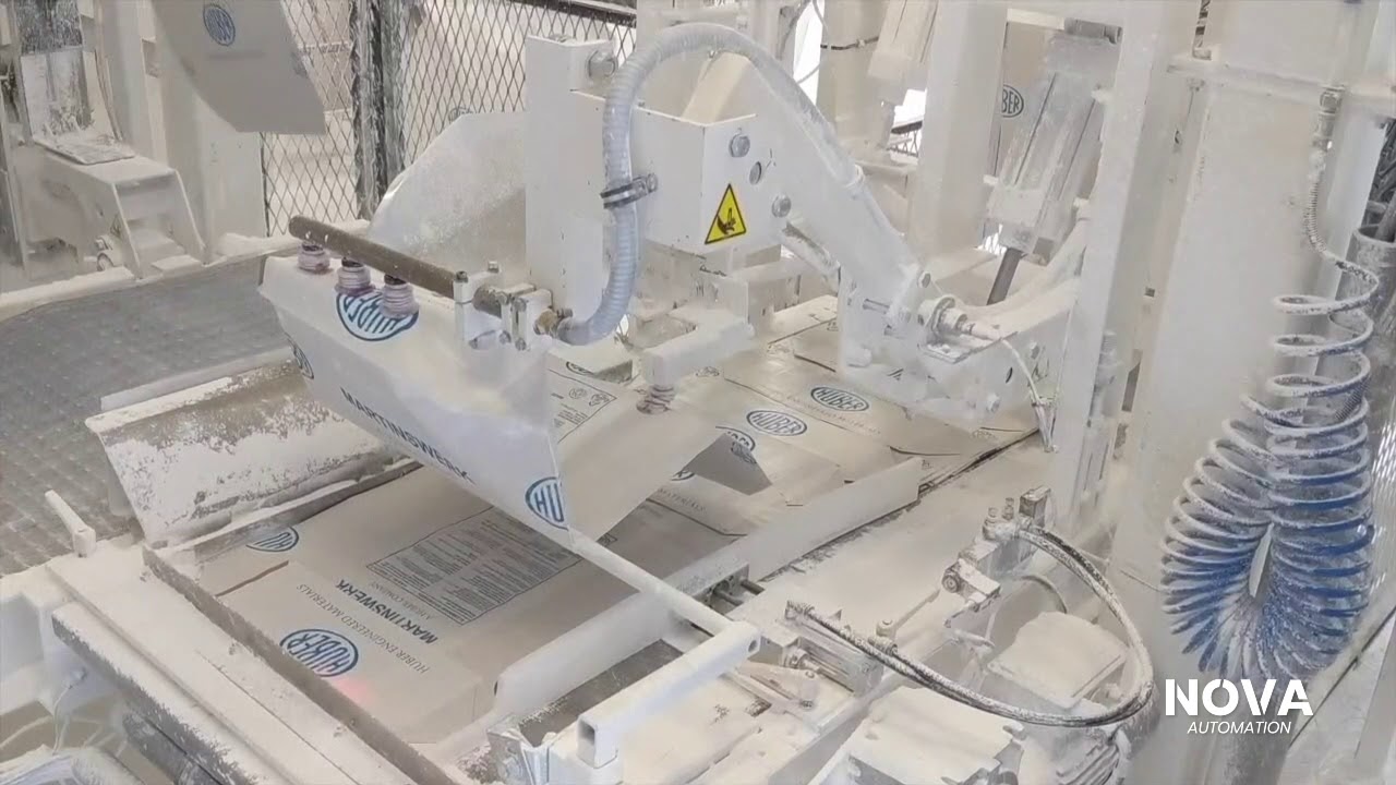 NOVA Automation: Robotic Valve Bag Placer VBP-20 & PVP-5 with Roll Feed - Engineered Materials