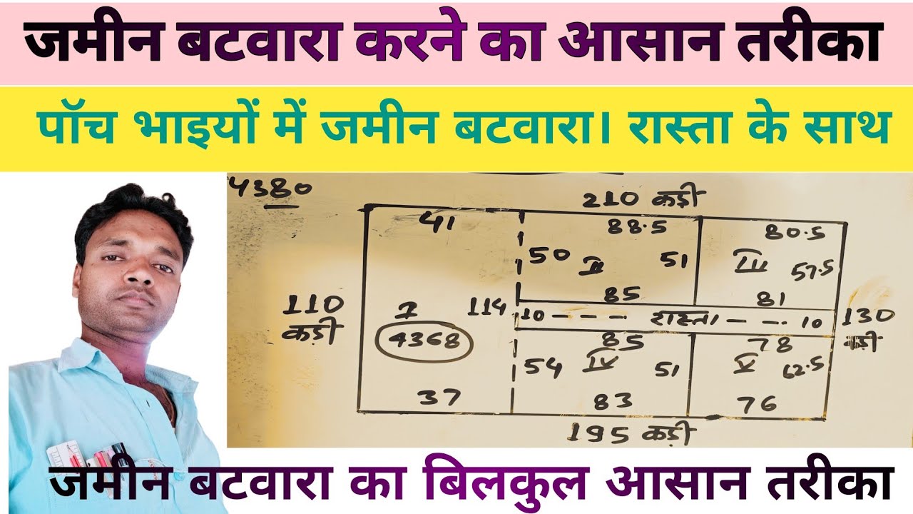 जमीन का बटवारा। जमीन का बटवारा कैसे करे।jamin ka batwara। jamin ka batwara kaise kre ?