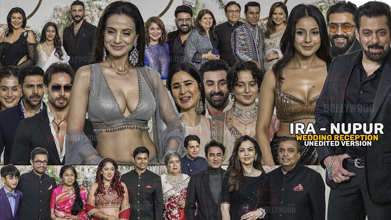 UNCUT - Aamir Khan’s Daughter Ira Khan Grand Star-Studded Wedding Reception | FULL HD VIDEO