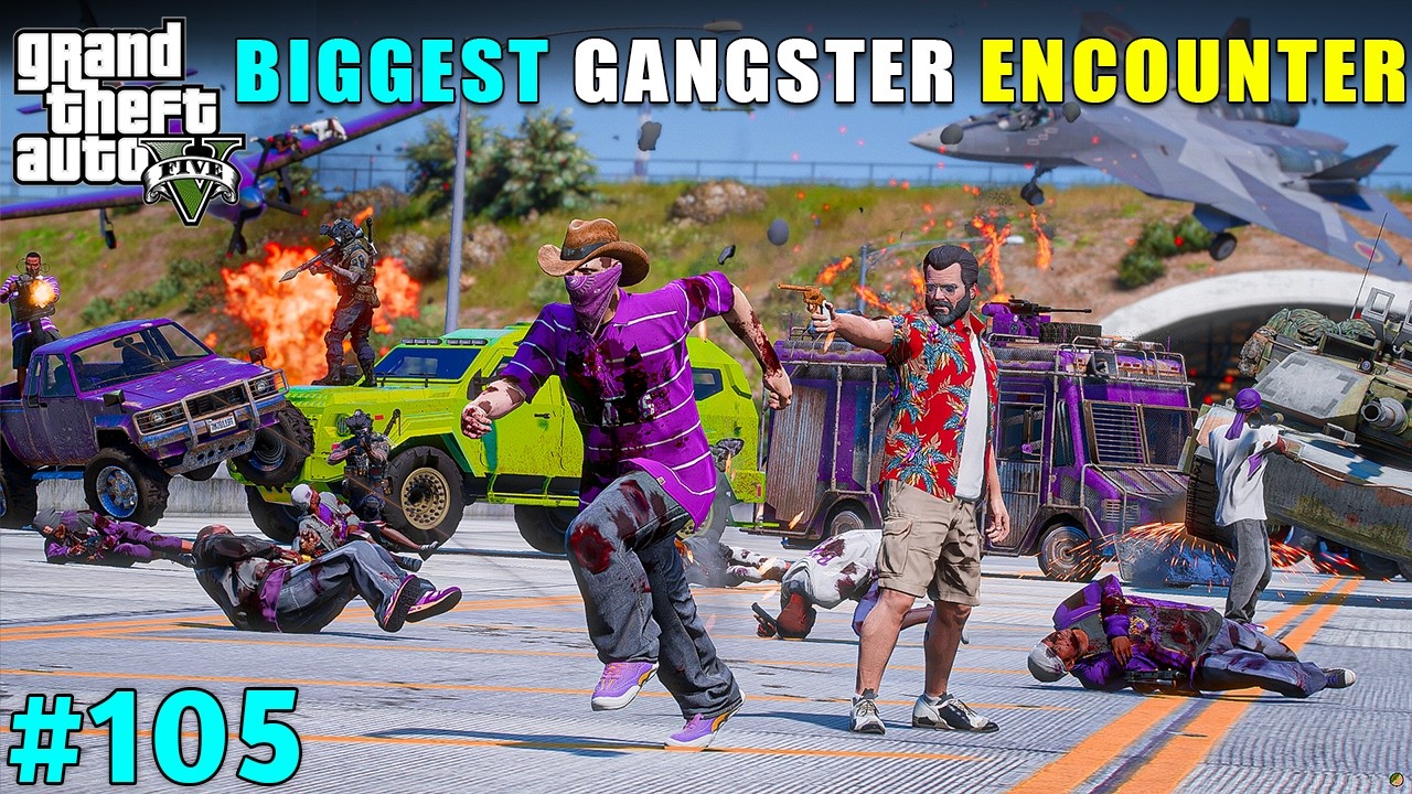 MICHAEL'S BIGGEST GANGSTER ENCOUNTER | GTA 5 GAMEPLAY #105