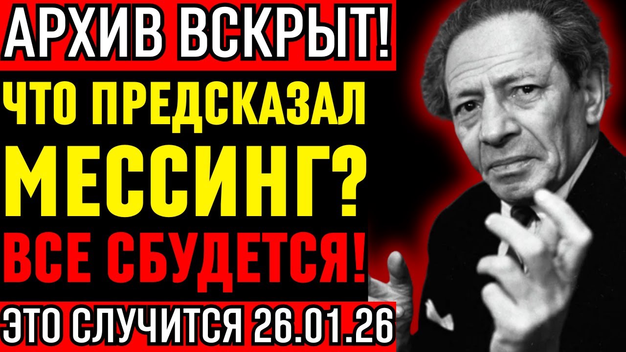 ПОСЛЕДНЕЕ СЛОВО МЕССИНГА: 26.01.26. Сталин рыдал!