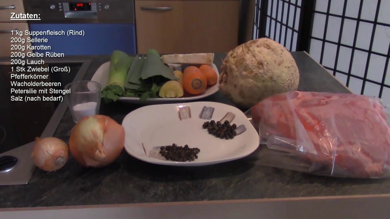 Rindssuppe und 