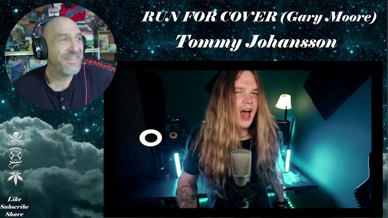 Tommy Johansson Covers: Gary Moore - RUN FOR COVER - Reaction with Rollen (Let's Go)