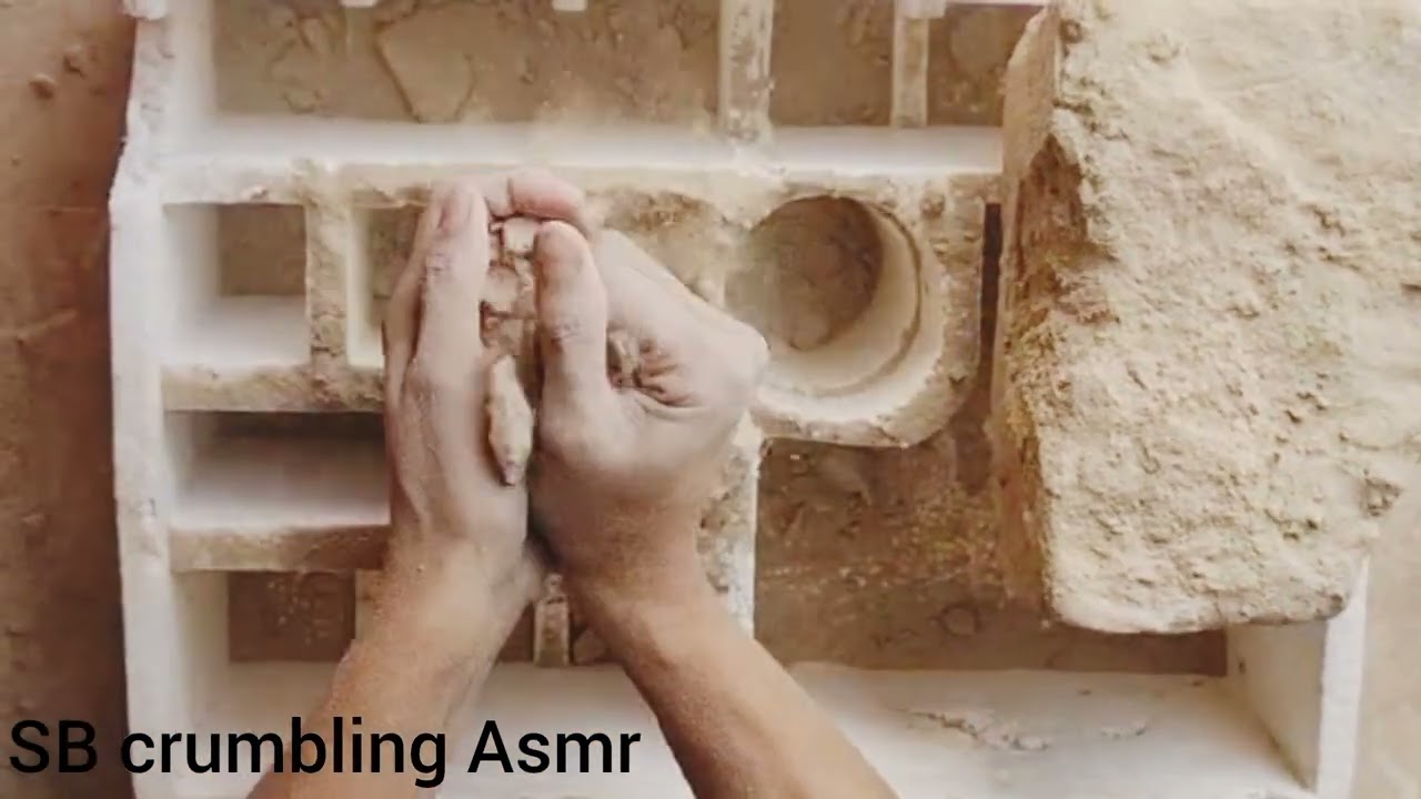 Brown pure mud sand dry crumbling in mold shape, do support ND subscribe my channel 🙏