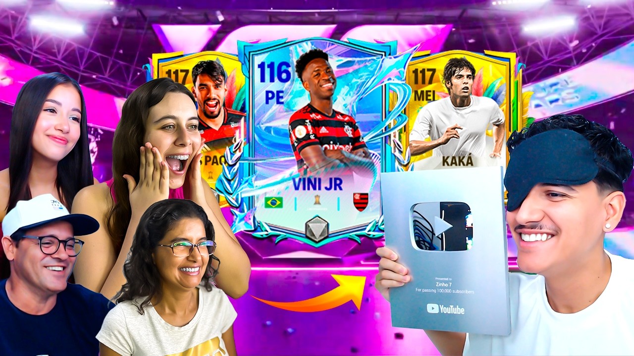 MONTEI UM TIME EM COMEMORAÇÃO AOS 100MIL INSCRITOS no FC MOBILE