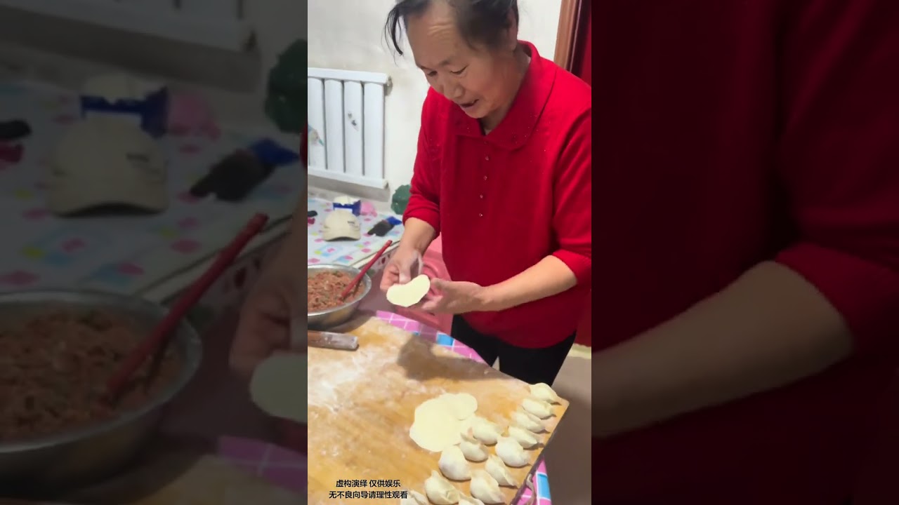 It s time to make dumplings for the New Year. My grandma is so happy today#Dumplings#Sprin