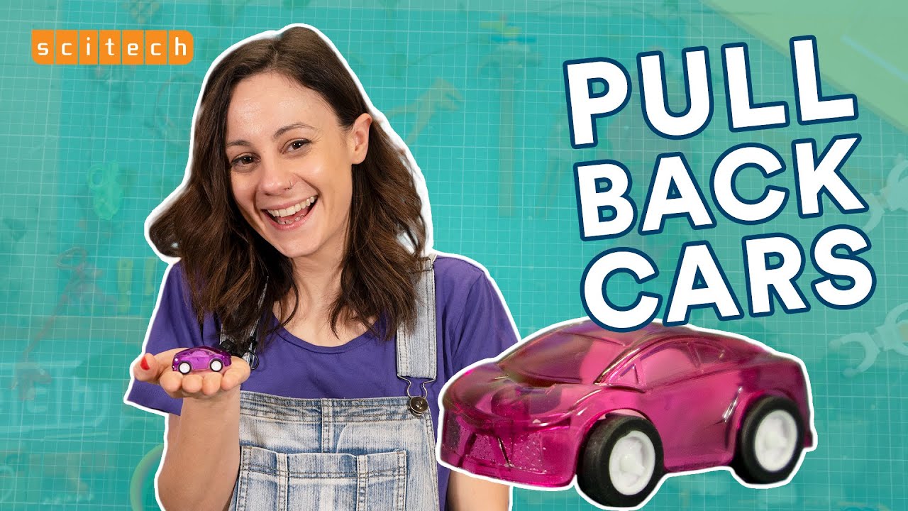 How does a pull back car toy work?