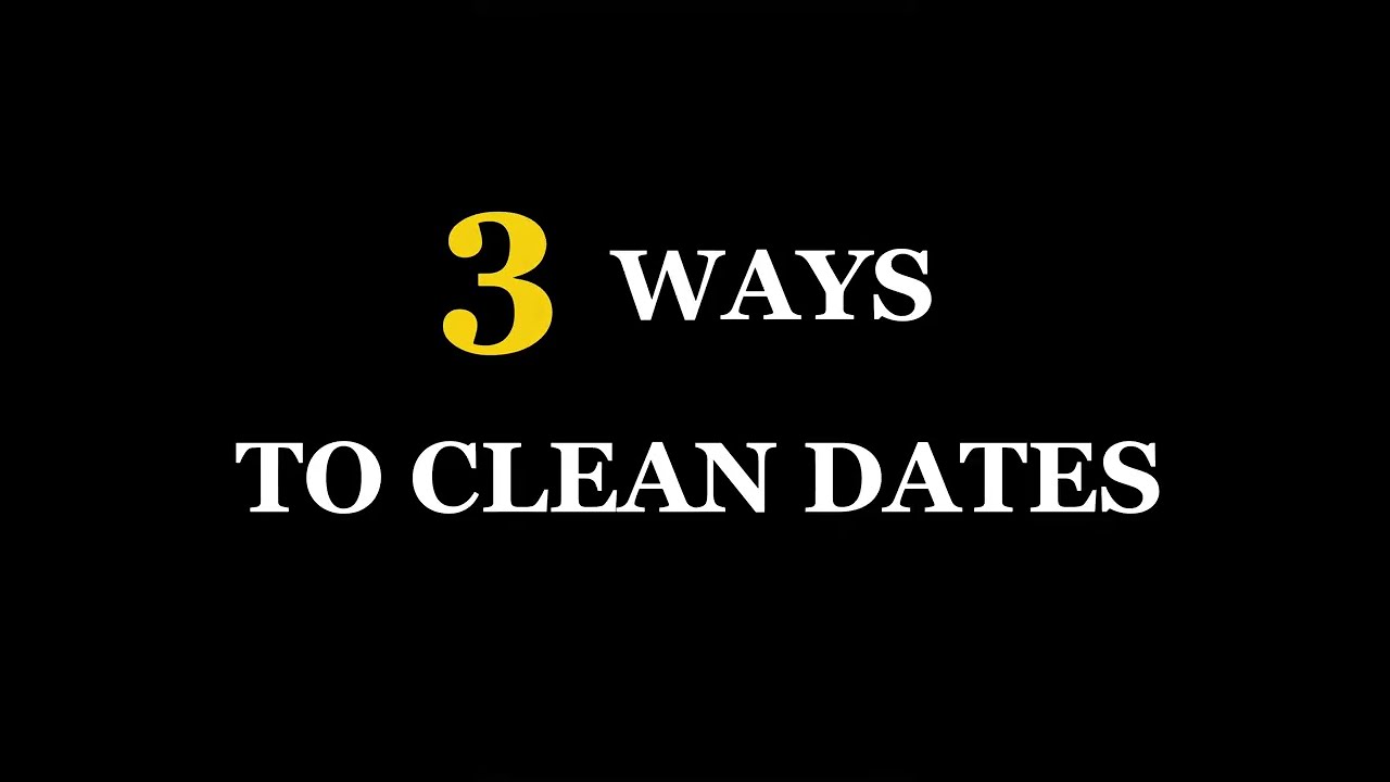 How to Clean & Fix Inconsistent Dates in Excel (3 Easy Methods)