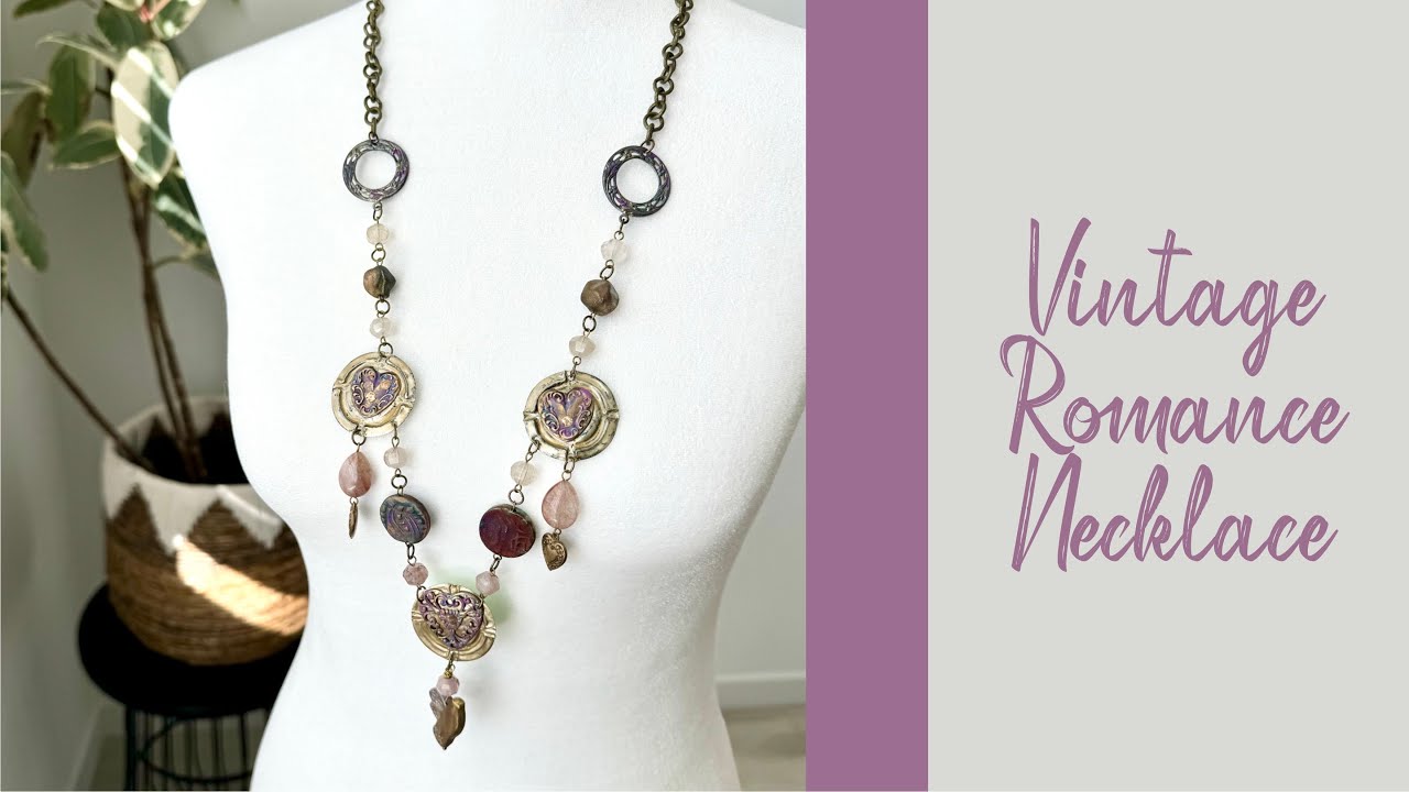 Vintage Romance Necklace DIY Tutorial 💜💜💜