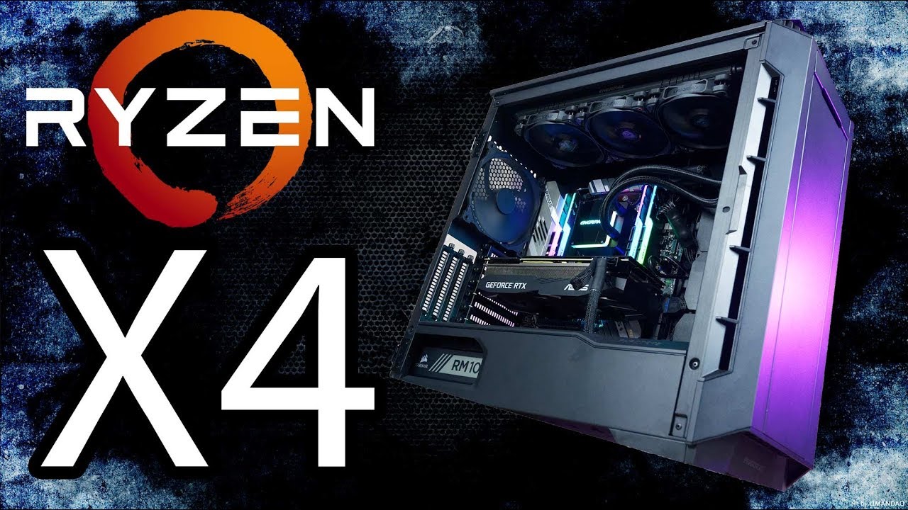 PHANTEKS ECLIPSE P600S Build Time-Lapse Threadripper Workstation x4