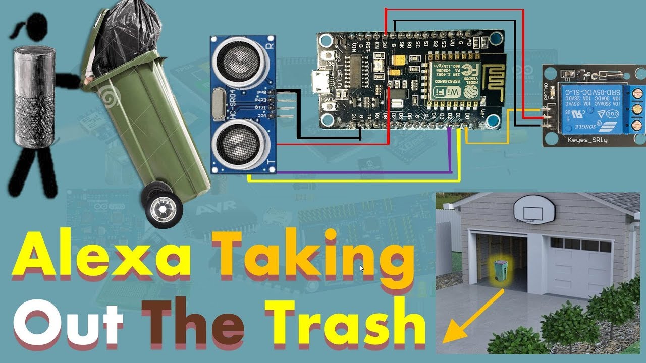 Arduino trash bin | Smart Dustbin | diy garage door opener | Part # 1| #27