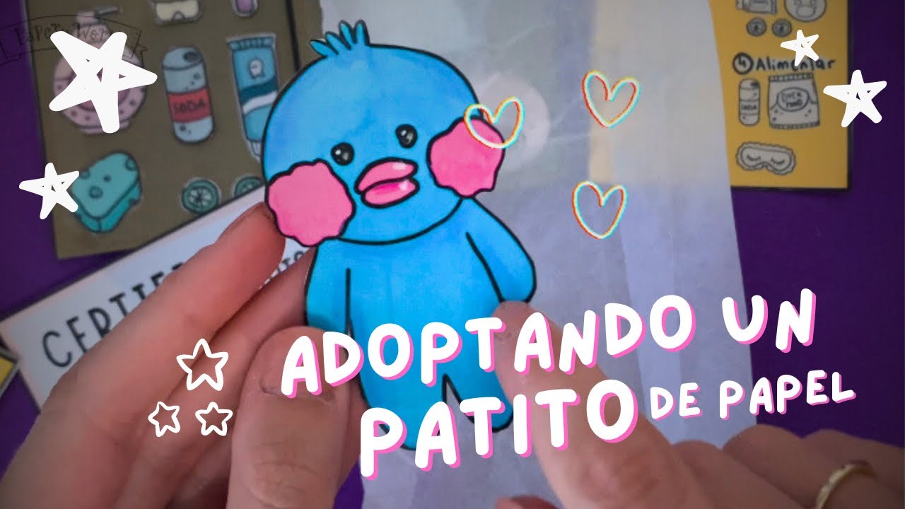 Adoptando un PATITO DE PAPEL | how to adopt a paperduck pet | paperdiy