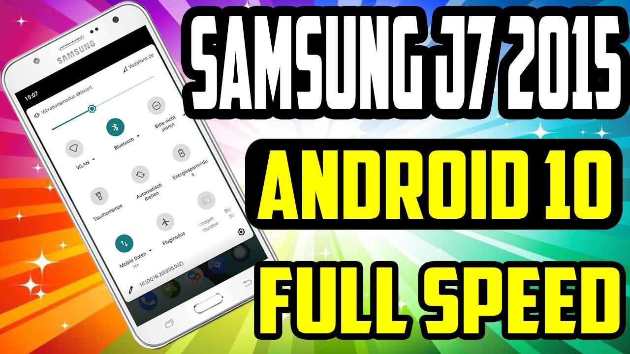 Increíble Actualización SAMSUNG J7 2015 con ANDROID 10