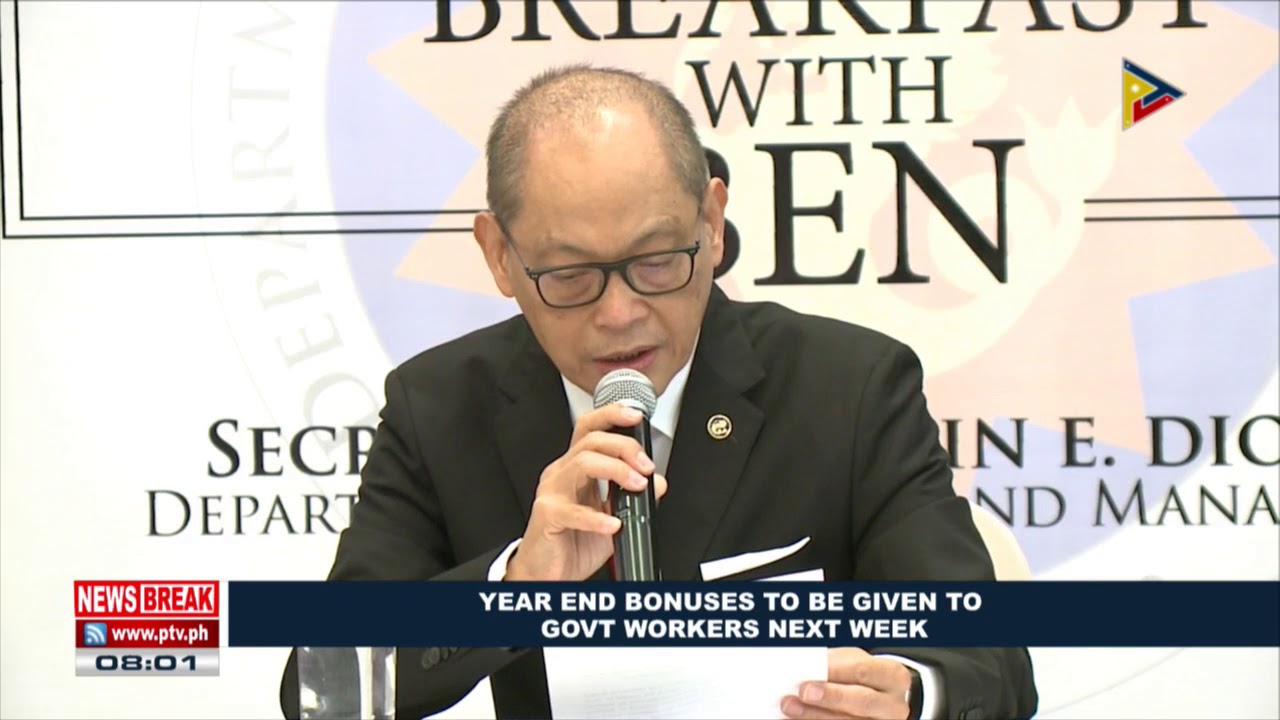 NEWS BREAK: Year end bonuses to be given to gov't workers next week