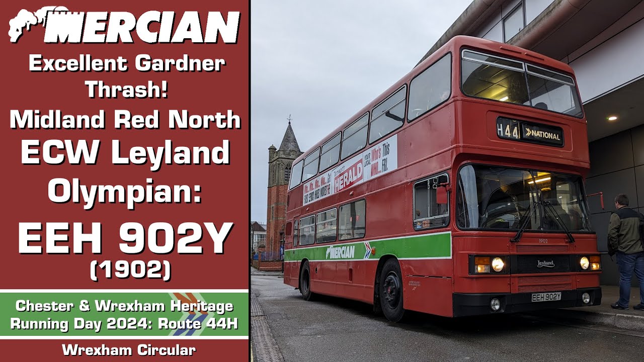 Preserved Midland Red North ECW Leyland Olympian: EEH 902Y