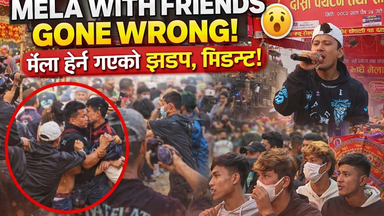 Mela with friends gone wrong😯Nepaliii Mela be like,##minivlog 