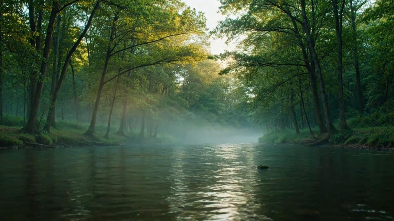 Stress Relief Ambient Focus Music by Soft Rain Window for Calm Productivity 🌧️✨