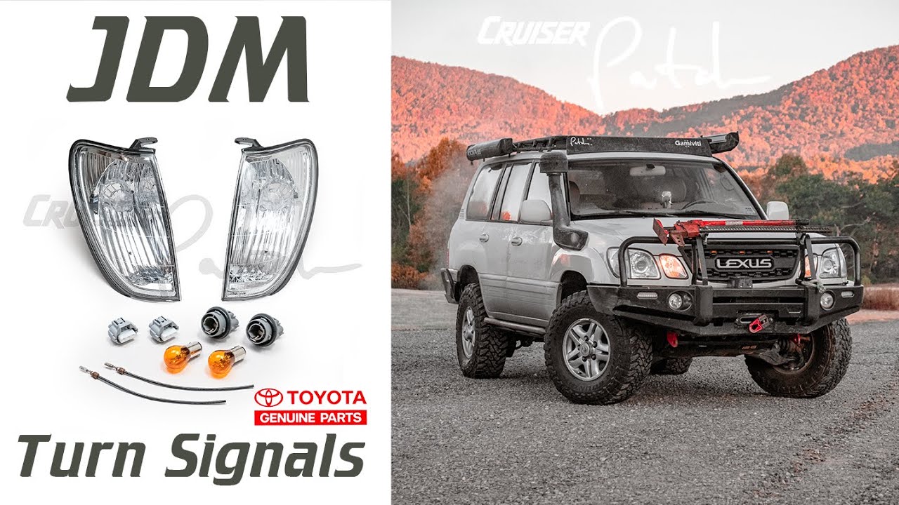 How to add turn signals to the Lexus LX470 using OEM Toyota clear corner lenses