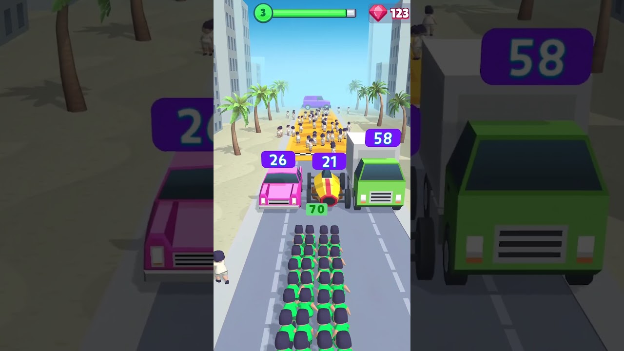 Crowd Run Over #3 #shorts #gameplay #games #casualgame