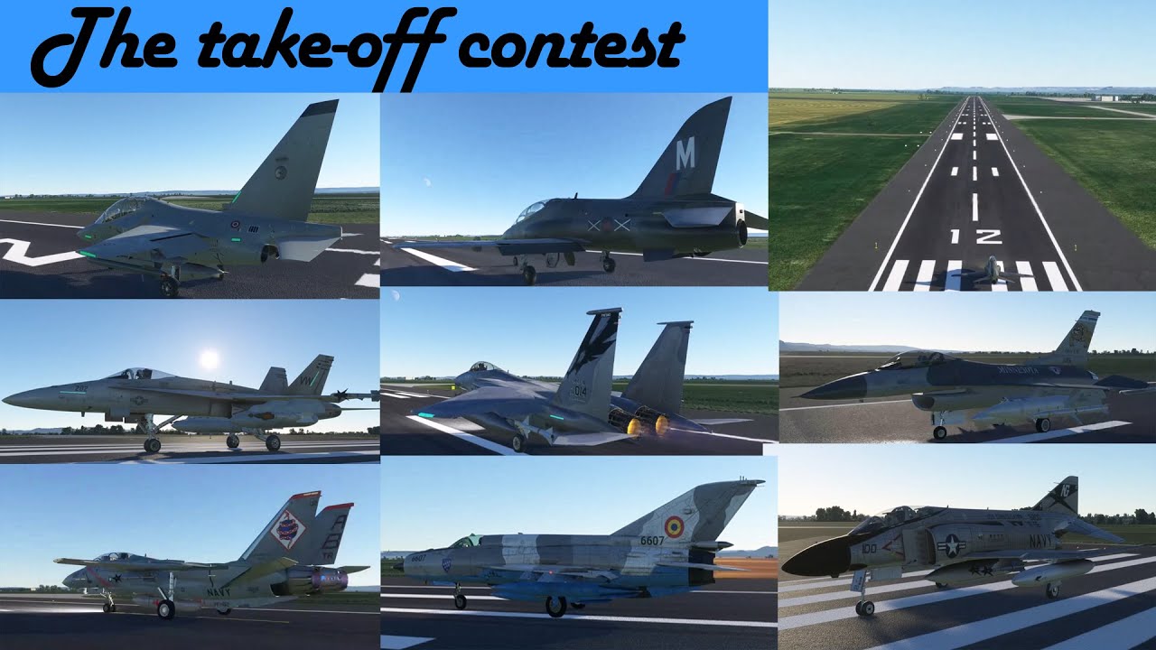 Which fighter jet takes off faster? Microsoft Flight Simulator 2020 contest