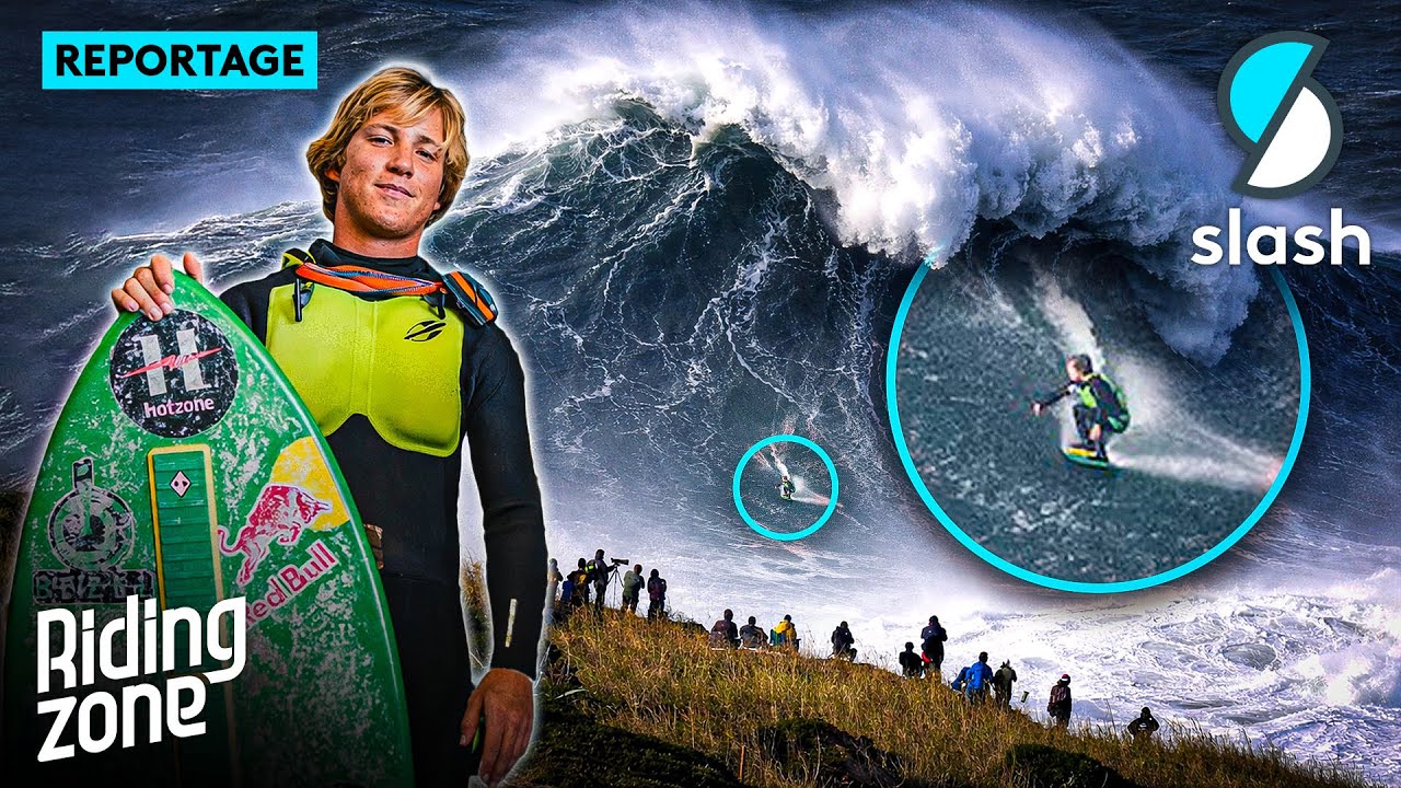 Il casse les codes du surf de grosses vagues avec un skimboard (ft. Lucas Fink)