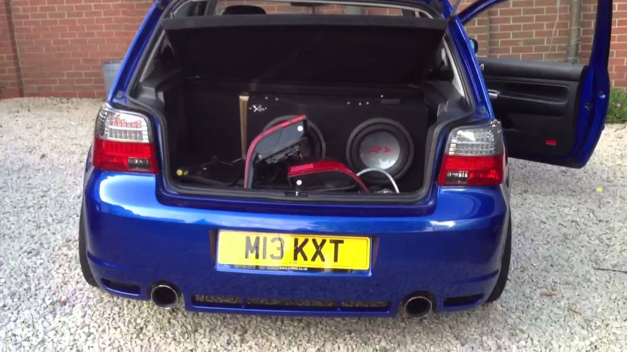 Led M3 FK Depo style LED rear tail lights on a Golf Mk4 R32