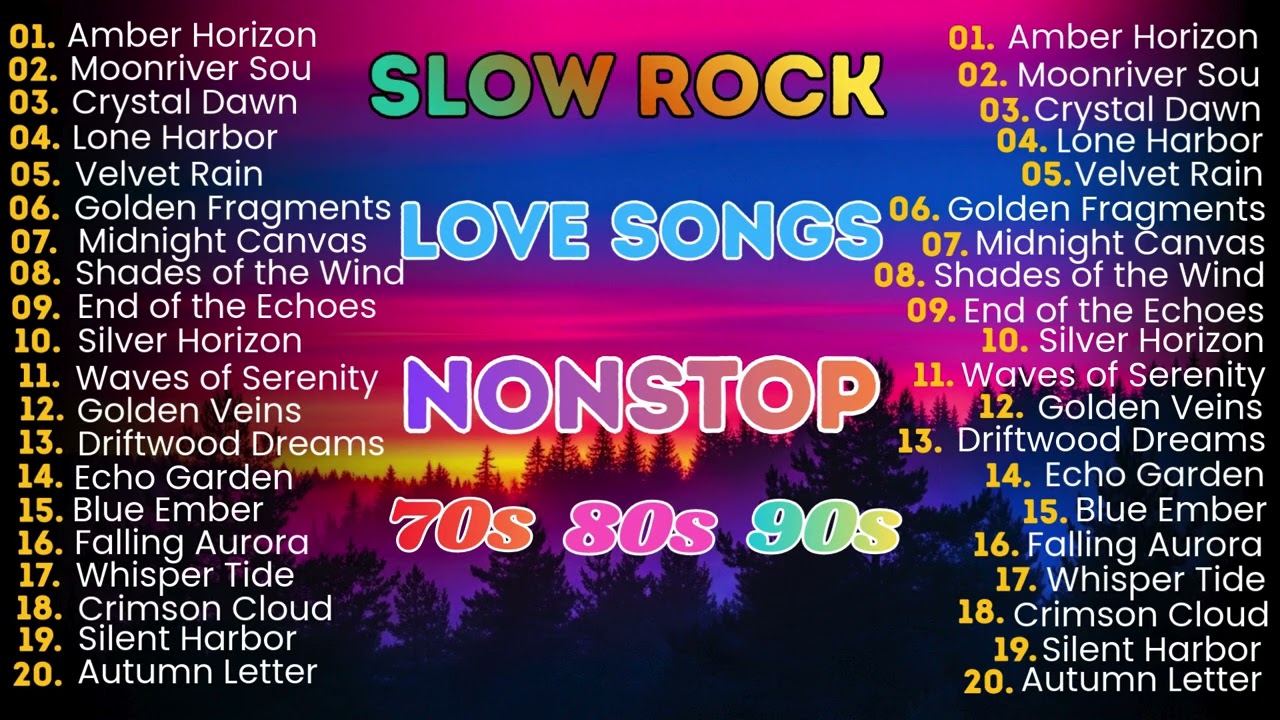 Slow Rock Love Songs Collection 70s 80s 90s | Deep Emotional Love Rock Playlist