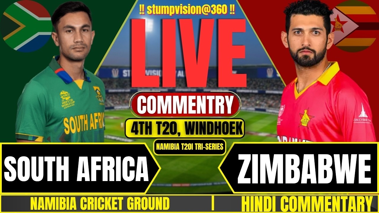 🔴LIVE: South Africa vs Zimbabwe Live | SA vs ZIM Live Score & Commentary | T20I Tri-Series 2026