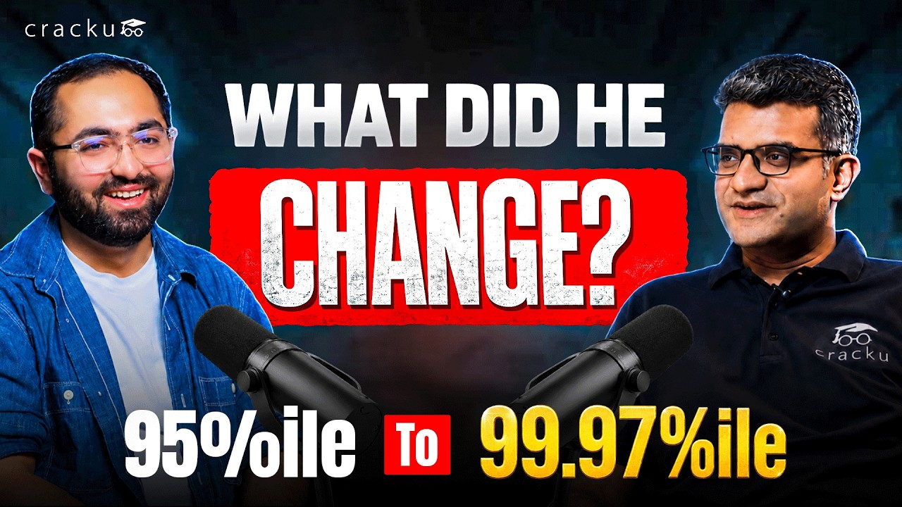 How an Oracle Employee Jumped from 95%ile to 99.97%ile | Cracku CAT Topper Story