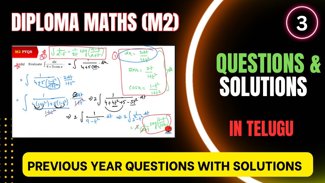 Diploma maths -M2, important questions with solutions for diploma C20| Q-3,#DiplomamathsC20,#C16