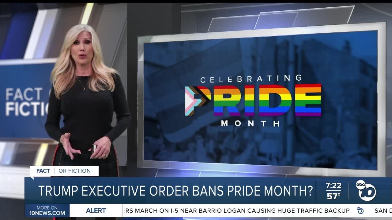 Fact or Fiction: Trump signs executive order banning Pride Month?