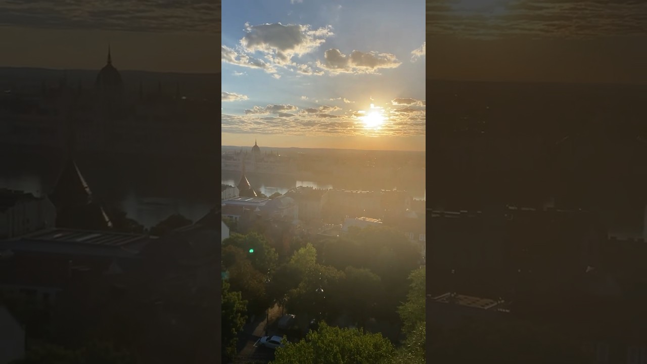 Budapest Views 🇭🇺 #shorts #budapest #budapesthungary #budapesttravel #sunrise #beautifulview #love